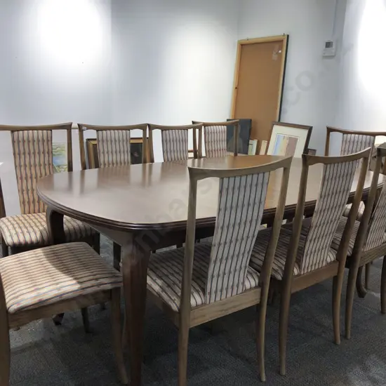 Extension Dining Table and Nine Chairs