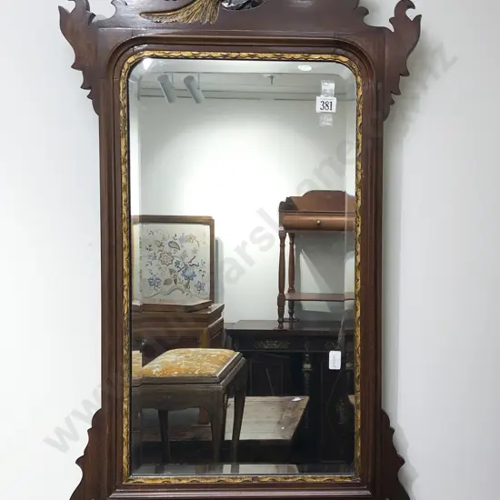 Georgian Style Fretwork Bevel Edge Wall Mirror