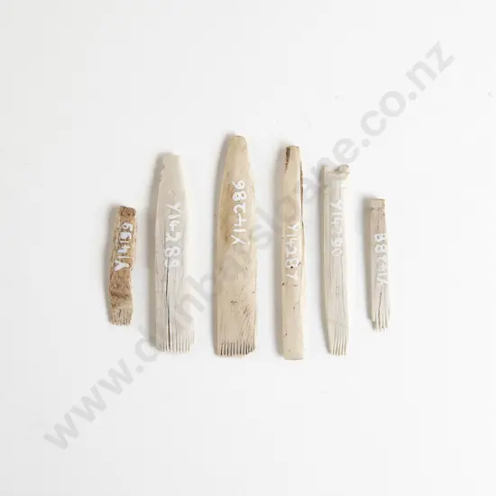 Six Bone Uhi (Ta Moko Chisels)