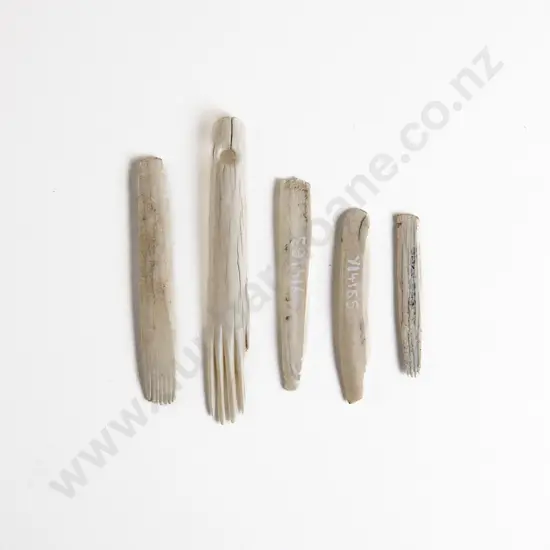 Four Bone Uhi (Ta Moko Chisels)