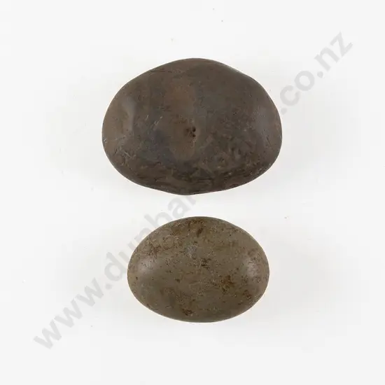Two Peining Stones From The Pitcairn Islands (Basalt)