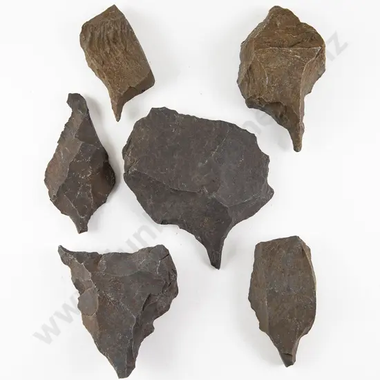 Six Awls From The Pitcairn Islands (Basalt)