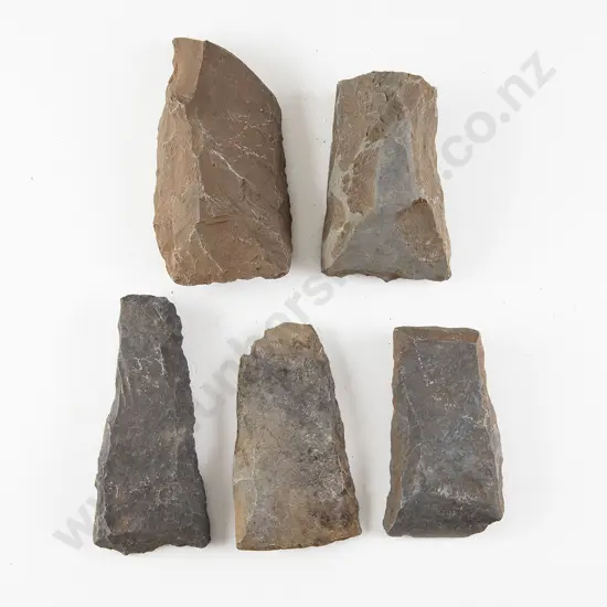 Five Adze Roughouts From The Pitcairn Islands (Basalt)