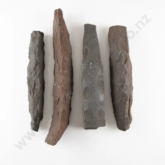 Four Adze Roughouts From The Pitcairn Islands (Basalt)