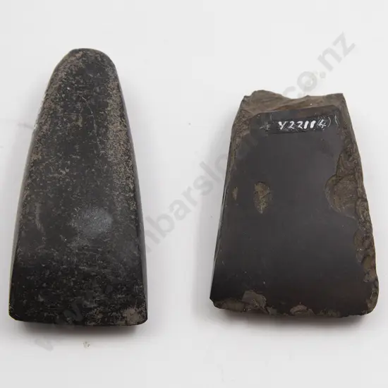 Two Pre-European Toki (Argillite)