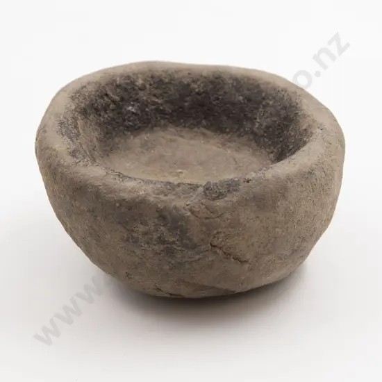 A Carved Volcanic Stone Bowl