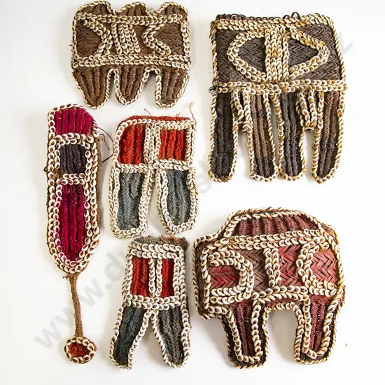 Five Papua New Guinea Nassa Shell Body Adornments