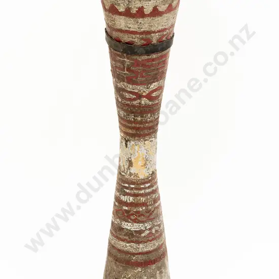 A Ramu River Kundu Drum From Papua New Guinea
