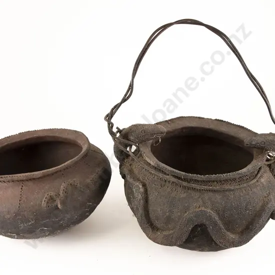Two Papua New Guinea Cooking Pots