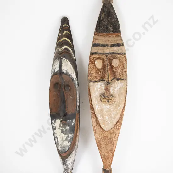 Two Ramu River Masks From Papua New Guinea