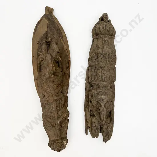A Papua New Guinea Ramu River House Board And Mask
