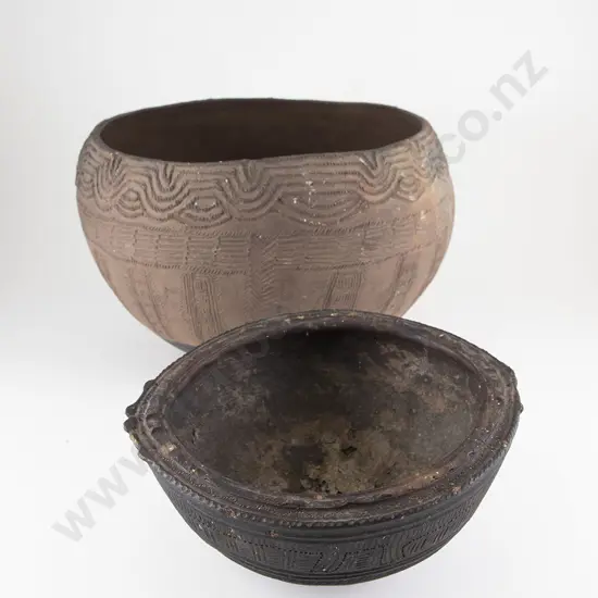 Two Papua New Guinea Cooking Pots