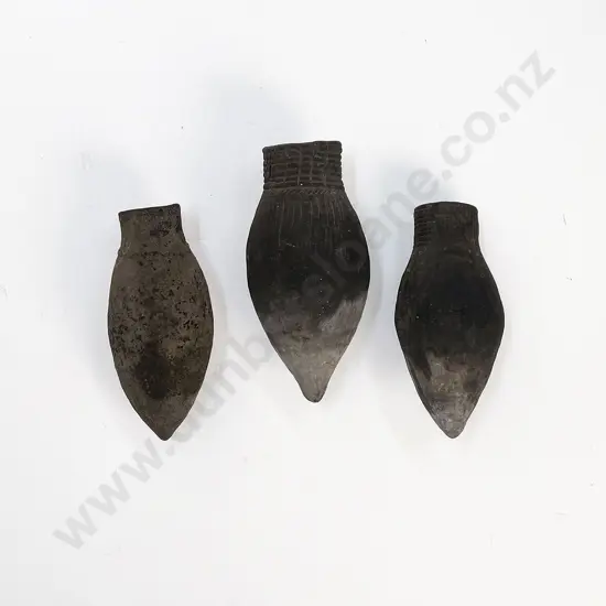 Three Papua New Guinea Peka Cooking Pots From The Madang Province