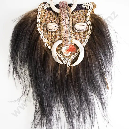 A Papua New Guinea Woven Sepik River Mask