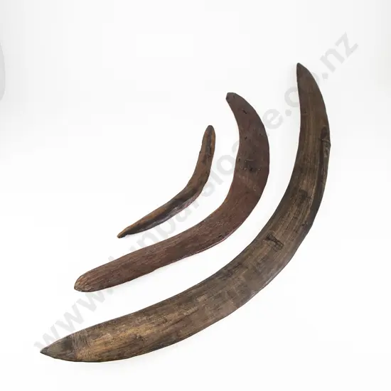 Three Aboriginal Boomerangs