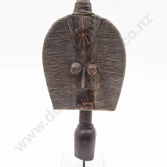 Gabon Reliquary Figure Mounted On A Stand