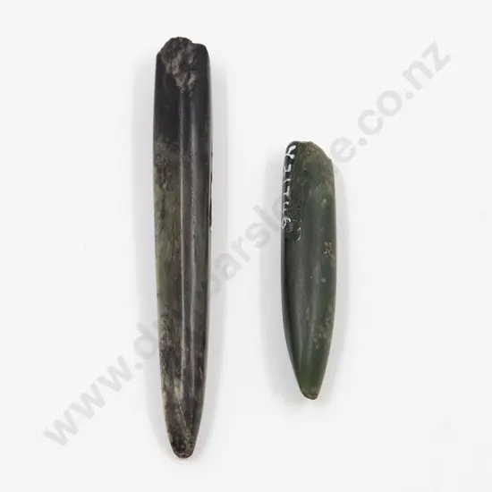 Two Pounamu Whao (Chisels)