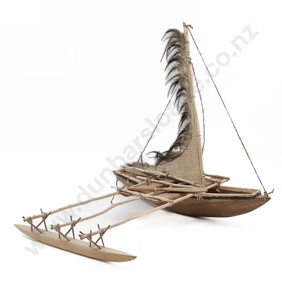 Model Of A Polynesian Fishing Boat