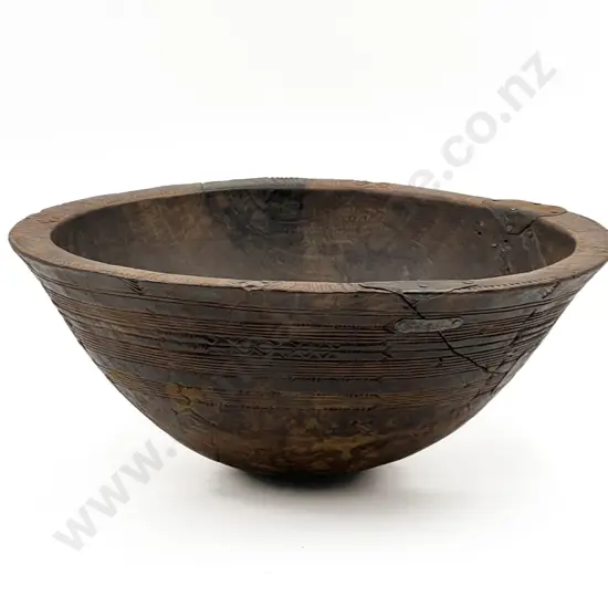 A Large Wooden Trobriand Island Feast Bowl