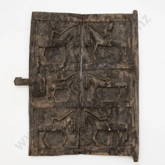 An Indodnesian Carved Window Panel With Latch