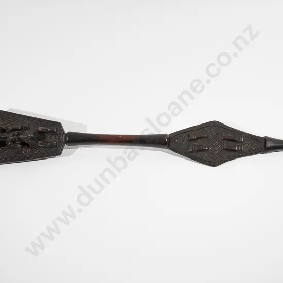 Wooden ceremonial staff