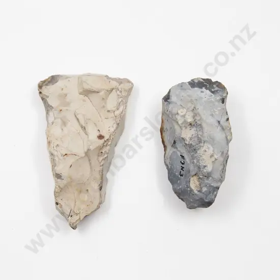 Two Worked Aerte Boelle Stone From Denmark