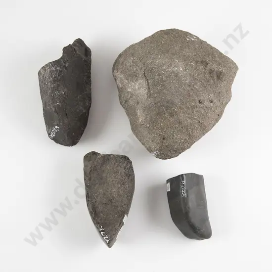 Large Mahe (Sinker) And Three Toki Fragments