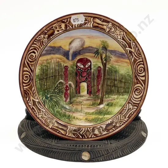 Hand-Painted Winton Maoriland Bowl