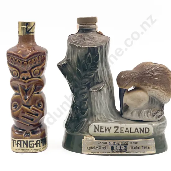 Tangata Lincoln Pioneer Port With NZ Beam Kentucky Bourbon Bottle