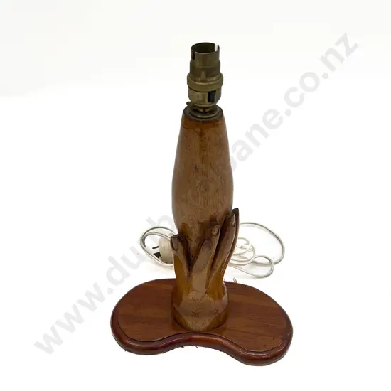 Wooden Lamp From The Pitcairn Islands