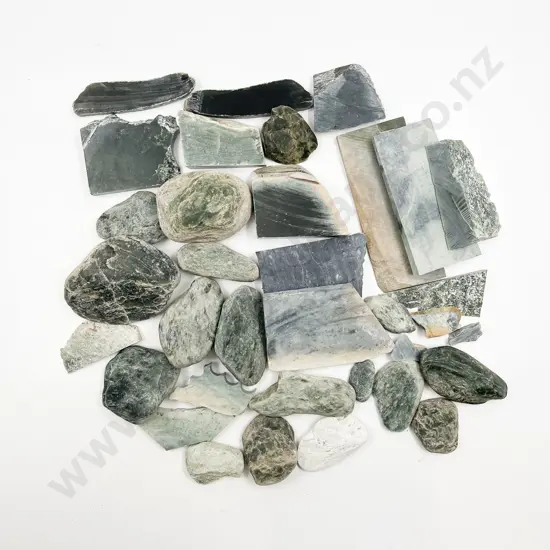 A Box Of Pounamu Offcuts