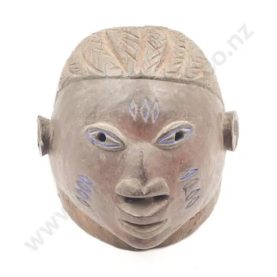 A Yoruba Helmet Mask