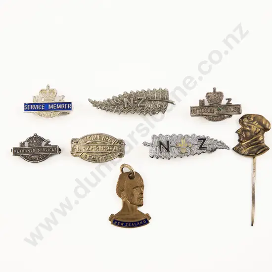 Four RSA Brooches