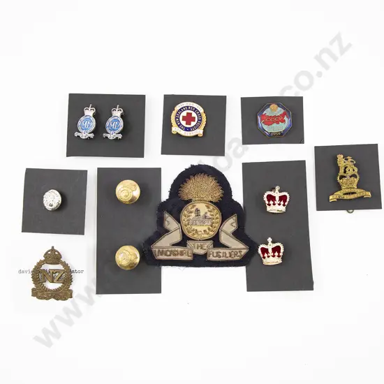 Collection Various NZ and Other Badges and Buttons (12)