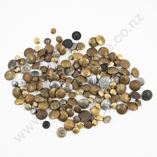 Qty Assorted NZ and World Military Buttons