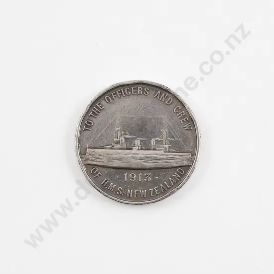 S/S Commemorative Medallion HMS New Zealand