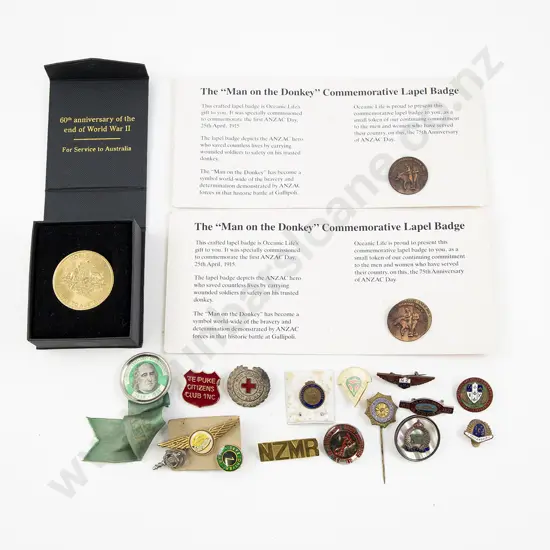 ANZAC Day Commemorative Badges and Assorted