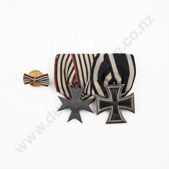 WWI German Two Medal Group with Ribbons