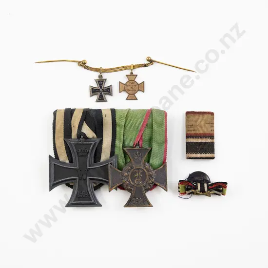 WWI German Two Medal Group with Ribbons