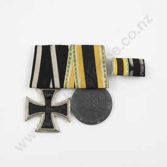 WWI German Two Medal Group with Ribbons