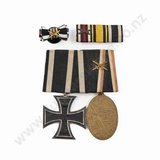 WWI German Two Medal Group with Ribbons