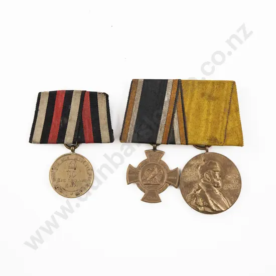 WWI German Three Medals with Ribbons