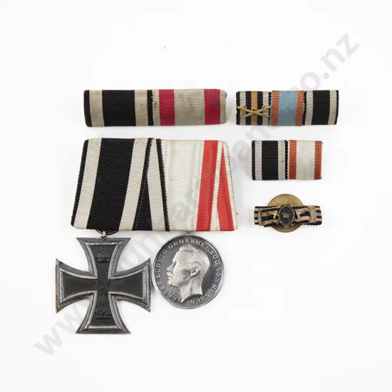 WWI German Two Medal Group with Ribbons