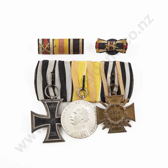 WWI German Three Medal Group with Ribbons