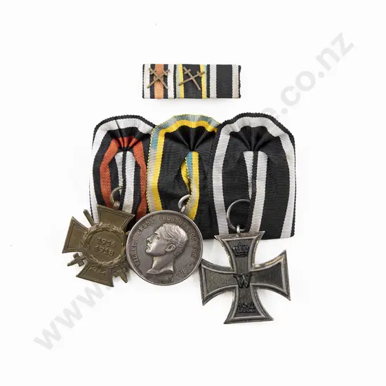 WWI German Three Medal Group with Ribbons