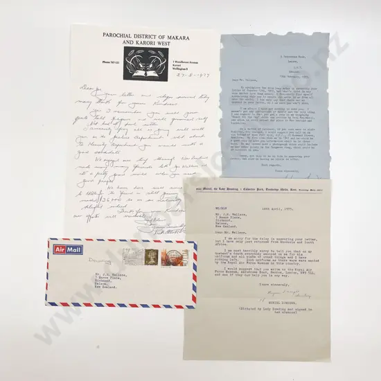 Letter from Keith Elliott VC