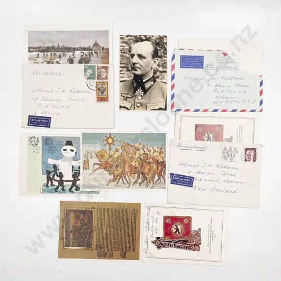 Autographed photograph of General Siegfried Westphal and Letters