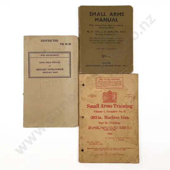 Three WWII Training Manuals