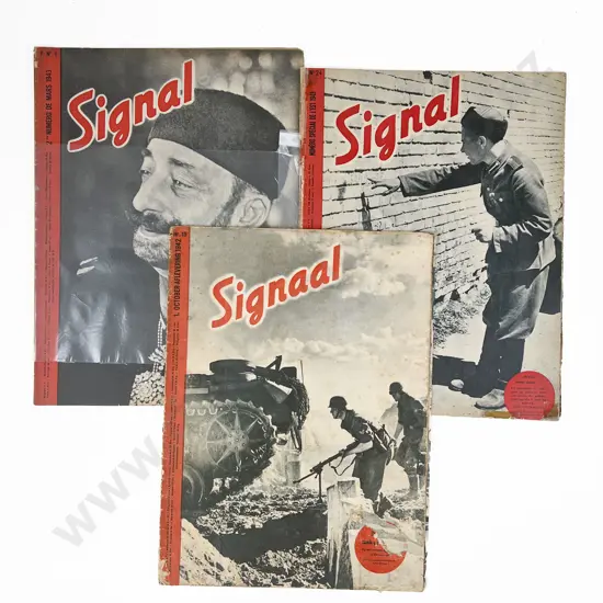 WWII German Three Copies Signaal Magazine