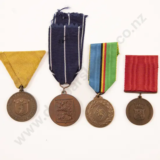 Four European Commemorative War Medals
